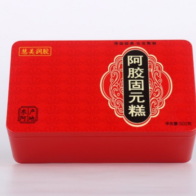 山东阿胶膏驴皮阿胶块批发东阿纯阿胶糕500g即食正品阿胶固元糕膏图2