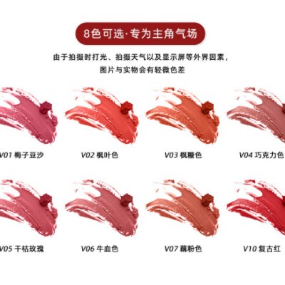 不沾杯雕花口红 滋润不拔干唇膏 网红学生显白丝绒雾面哑光口红图2