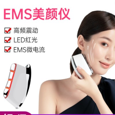 跨境脸部精油按摩导入仪提拉温热拨筋棒 电动刮痧板面部专用批发图3