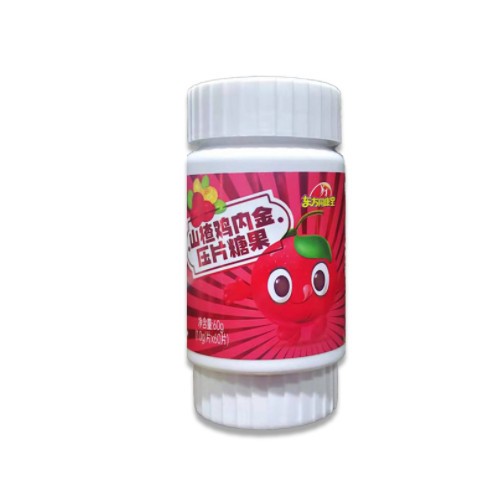 山楂鸡内金压片糖果60片 开盖即食型咀嚼食用压片糖果图3