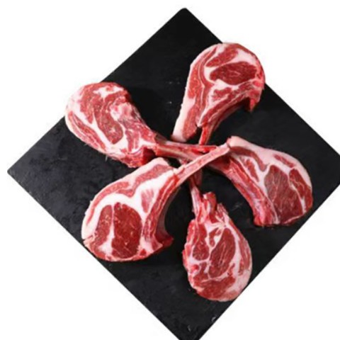 首菜首家 内蒙法式羊排法式小切1斤/袋生鲜羊肉烧烤食材冷冻食品图3