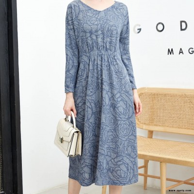 库存服装中老年连衣裙 品牌库存服装拿货渠道 梦莎奴女装 中大淑女式品牌折扣尾货