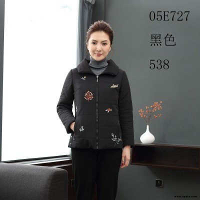 商场撤柜女装美迪菲棉衣云南中老年妈妈装加厚保暖外套 品牌折扣大码女装批发
