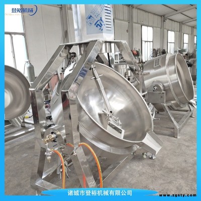 螺蛳粉底料自动炒锅  商用大型炒阿胶煮锅 登裕