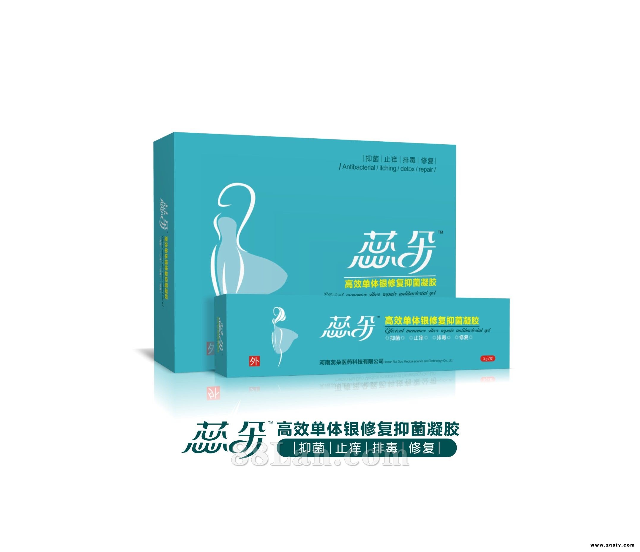 蕊朵高效单体银修复抑菌凝胶
