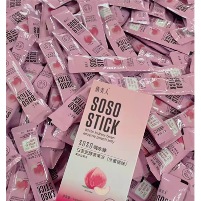 soso酵素果冻益生菌水蜜桃胶原果冻白芸豆酵素零卡果冻厂家批发