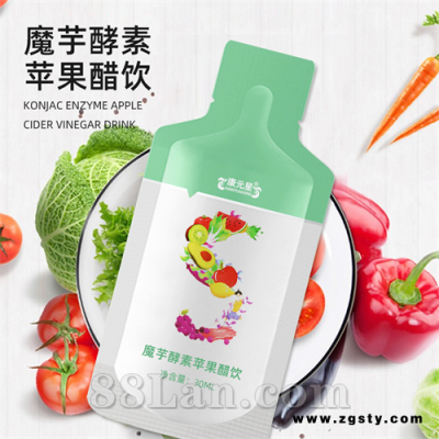 魔芋酵素苹果醋饮 袋装魔芋酵素苹果醋饮加工