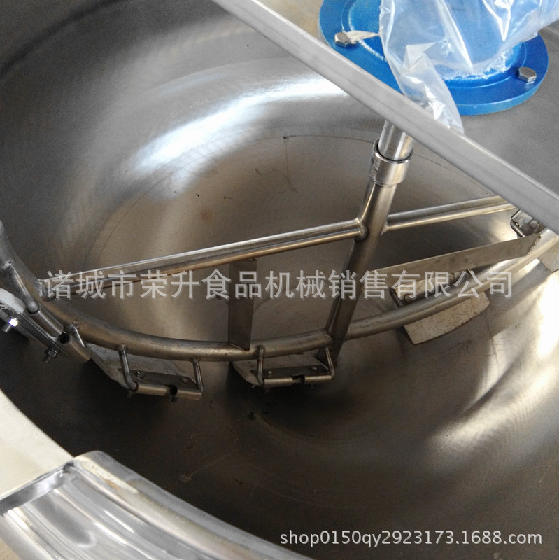 荣升阿胶熬制锅 燃气搅拌夹层锅 驴皮加工设备 刮底搅拌食品机械示例图2