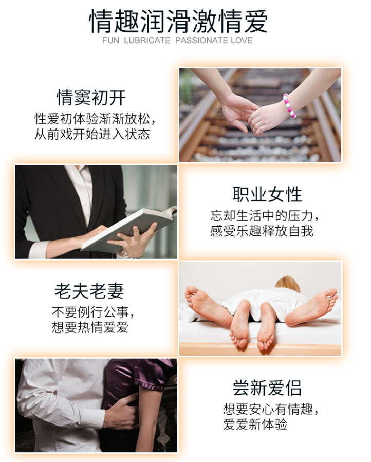萱姿兰彩色水溶性润滑剂阴交人体润滑油情趣用品润滑液60ml示例图5
