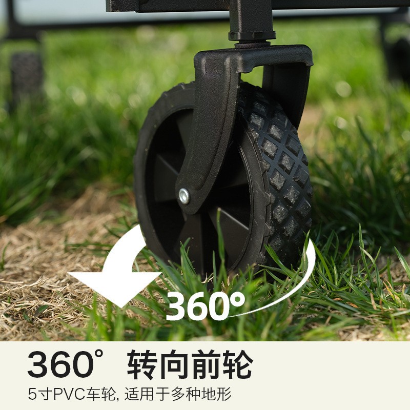探险者户外折叠野营车营地便携手推车露营车自驾游便携式摆摊买菜图3